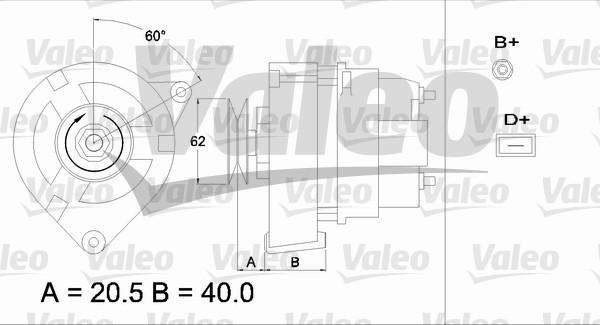 Valeo 433352 - Генератор vvparts.bg