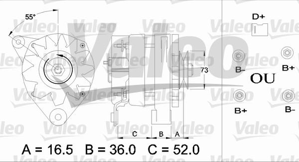 Valeo 433368 - Генератор vvparts.bg