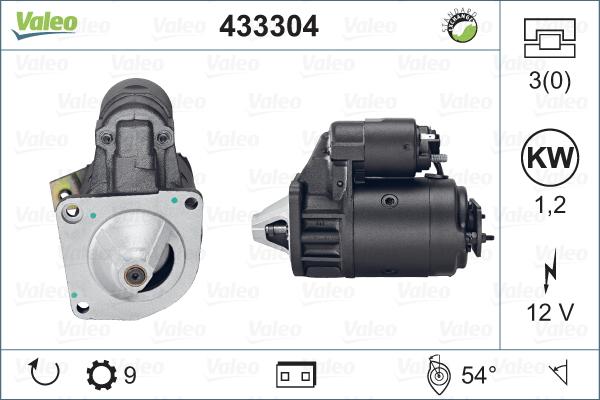 Valeo 433304 - Стартер vvparts.bg