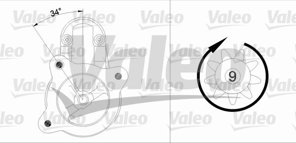 Valeo 433300 - Стартер vvparts.bg