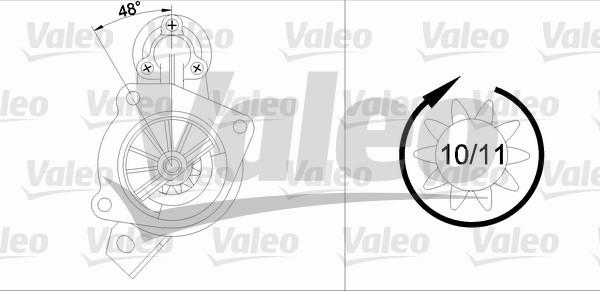 Valeo 433339 - Стартер vvparts.bg