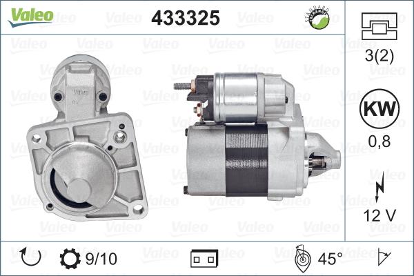 Valeo 433325 - Стартер vvparts.bg