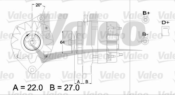 Valeo 433376 - Генератор vvparts.bg