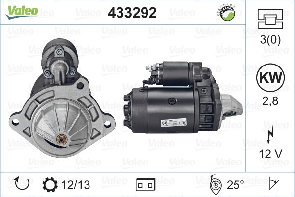 Valeo 433292 - Стартер vvparts.bg