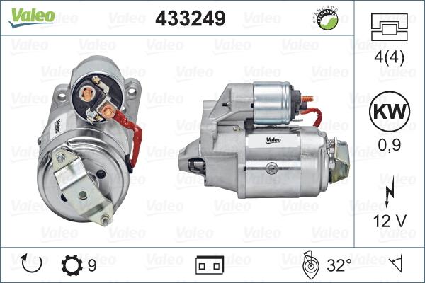 Valeo 433249 - Стартер vvparts.bg