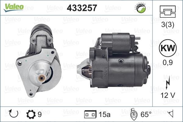 Valeo 433257 - Стартер vvparts.bg