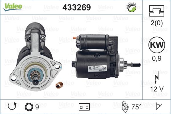 Valeo 433269 - Стартер vvparts.bg