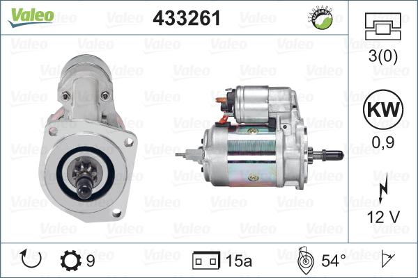 Valeo 433261 - Стартер vvparts.bg