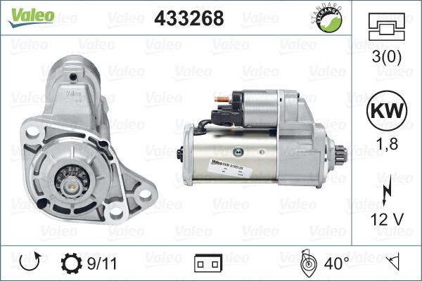 Valeo 433268 - Стартер vvparts.bg