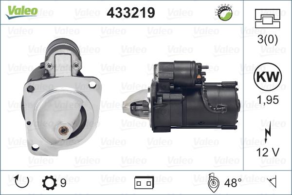 Valeo 433219 - Стартер vvparts.bg