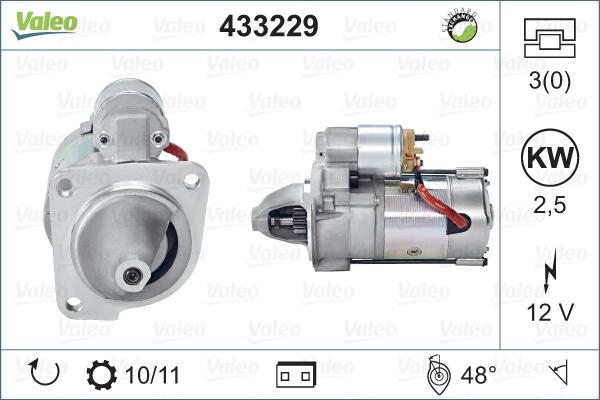 Valeo 433229 - Стартер vvparts.bg