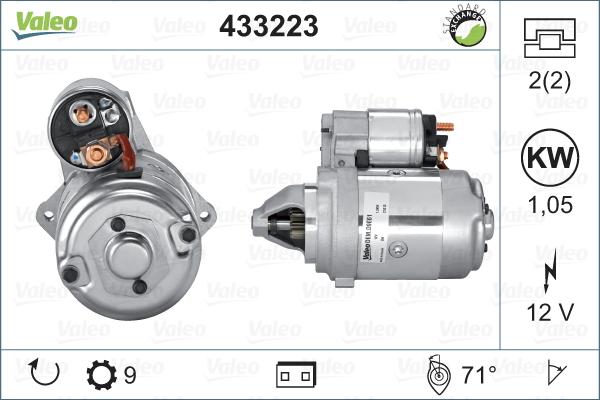 Valeo 433223 - Стартер vvparts.bg