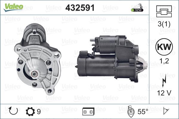 Valeo 432591 - Стартер vvparts.bg