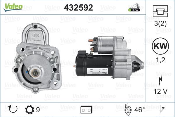 Valeo 432592 - Стартер vvparts.bg