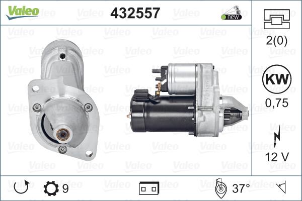 Valeo 432557 - Стартер vvparts.bg