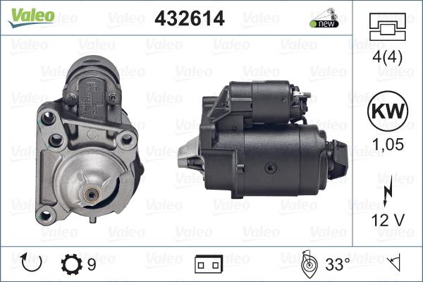 Valeo 432614 - Стартер vvparts.bg