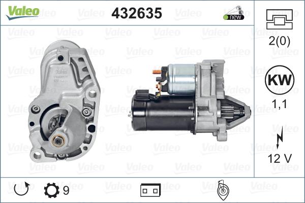 Valeo 432635 - Стартер vvparts.bg