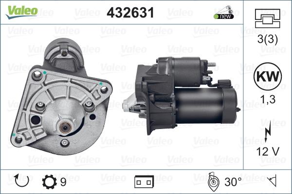 Valeo 432631 - Стартер vvparts.bg