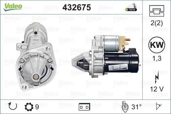 Valeo 432675 - Стартер vvparts.bg