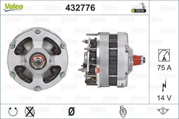 Valeo 432776 - Генератор vvparts.bg