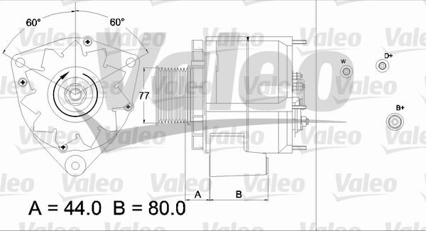 Valeo 437440 - Генератор vvparts.bg