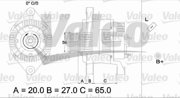 Valeo 437443 - Генератор vvparts.bg