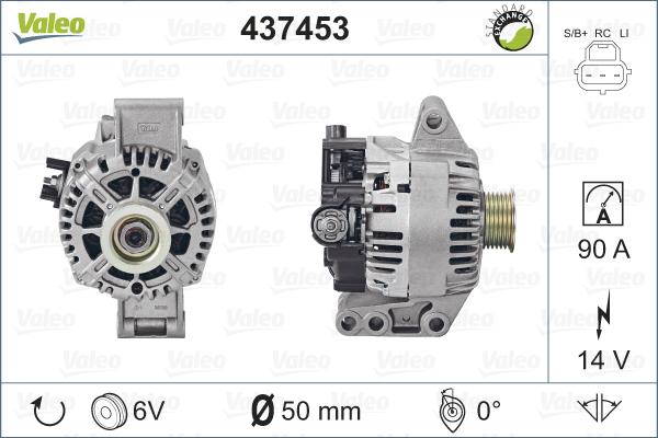 Valeo 437453 - Генератор vvparts.bg