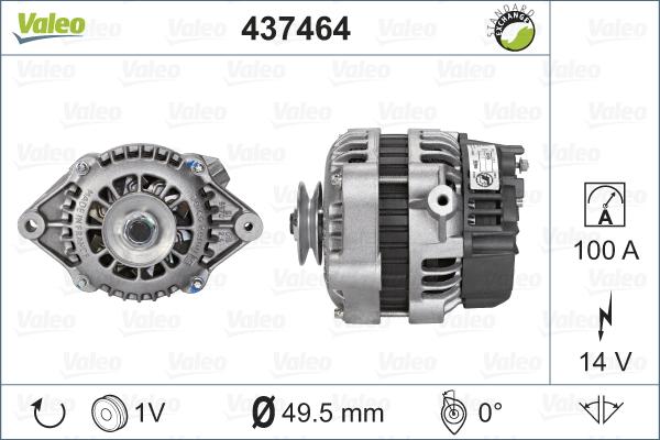 Valeo 437464 - Генератор vvparts.bg