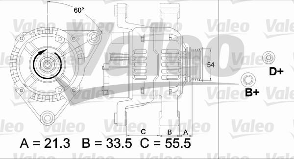 Valeo 437466 - Генератор vvparts.bg