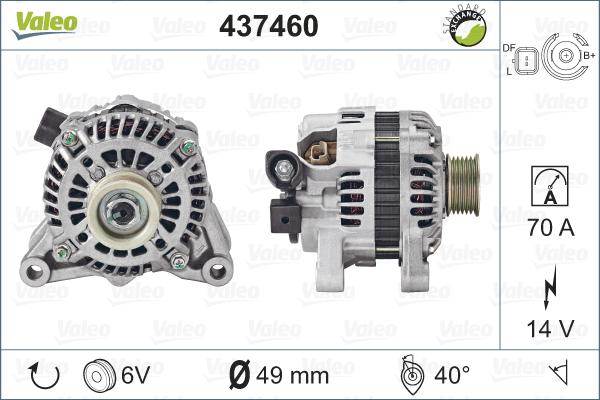 Valeo 437460 - Генератор vvparts.bg