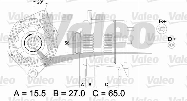 Valeo 437462 - Генератор vvparts.bg