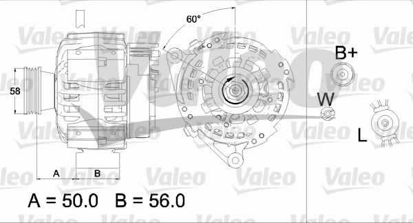 Valeo 437467 - Генератор vvparts.bg