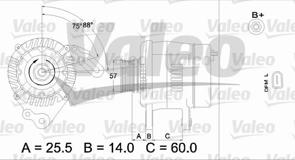 Valeo 437402 - Генератор vvparts.bg