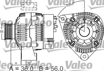 Valeo 437489 - Генератор vvparts.bg