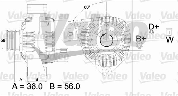 Valeo 437489 - Генератор vvparts.bg