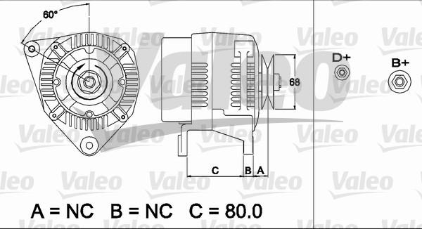 Valeo 437484 - Генератор vvparts.bg