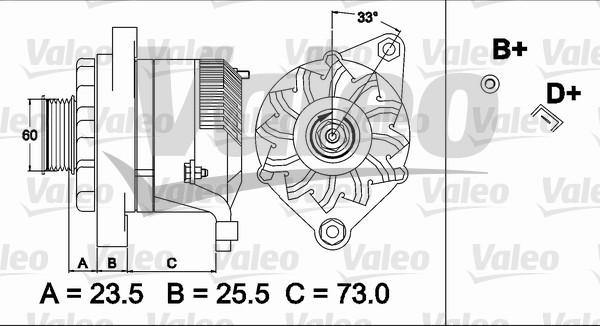 Valeo 437487 - Генератор vvparts.bg