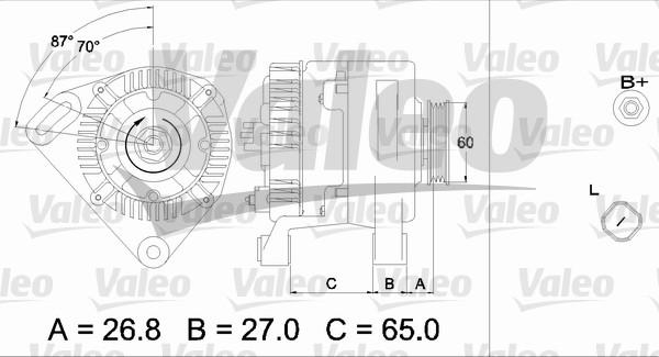 Valeo 437428 - Генератор vvparts.bg