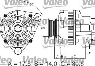 Valeo 437427 - Генератор vvparts.bg