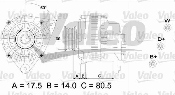 Valeo 437427 - Генератор vvparts.bg