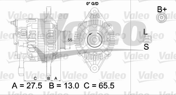 Valeo 437478 - Генератор vvparts.bg