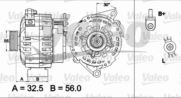 Valeo 437510 - Генератор vvparts.bg