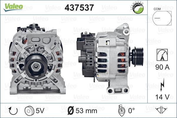 Valeo 437537 - Генератор vvparts.bg