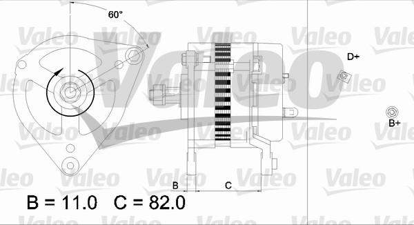 Valeo 437019 - Генератор vvparts.bg