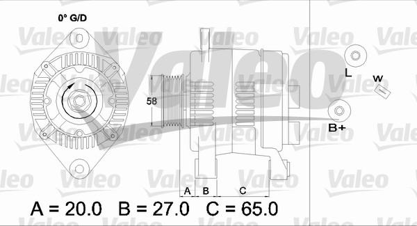 Valeo 437199 - Генератор vvparts.bg