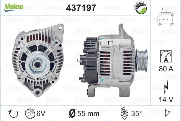 Valeo 437197 - Генератор vvparts.bg