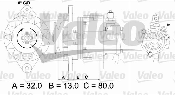 Valeo 437144 - Генератор vvparts.bg