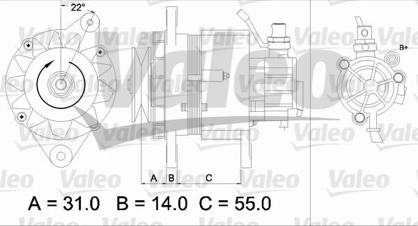 Valeo 437145 - Генератор vvparts.bg