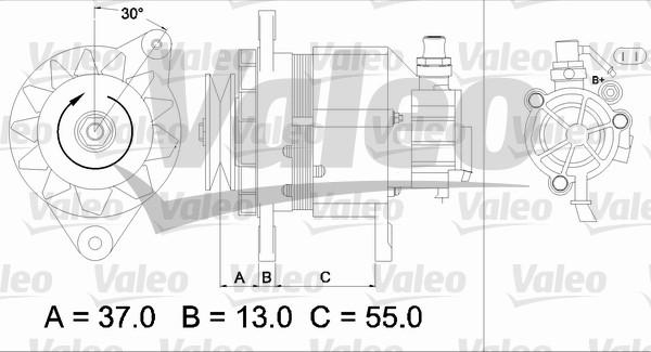 Valeo 437146 - Генератор vvparts.bg