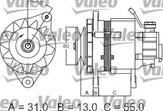 Valeo 437148 - Генератор vvparts.bg